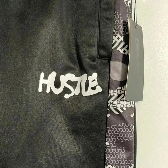 Encrypted Drawstring Fleece Joggers - Picture 3 of 12